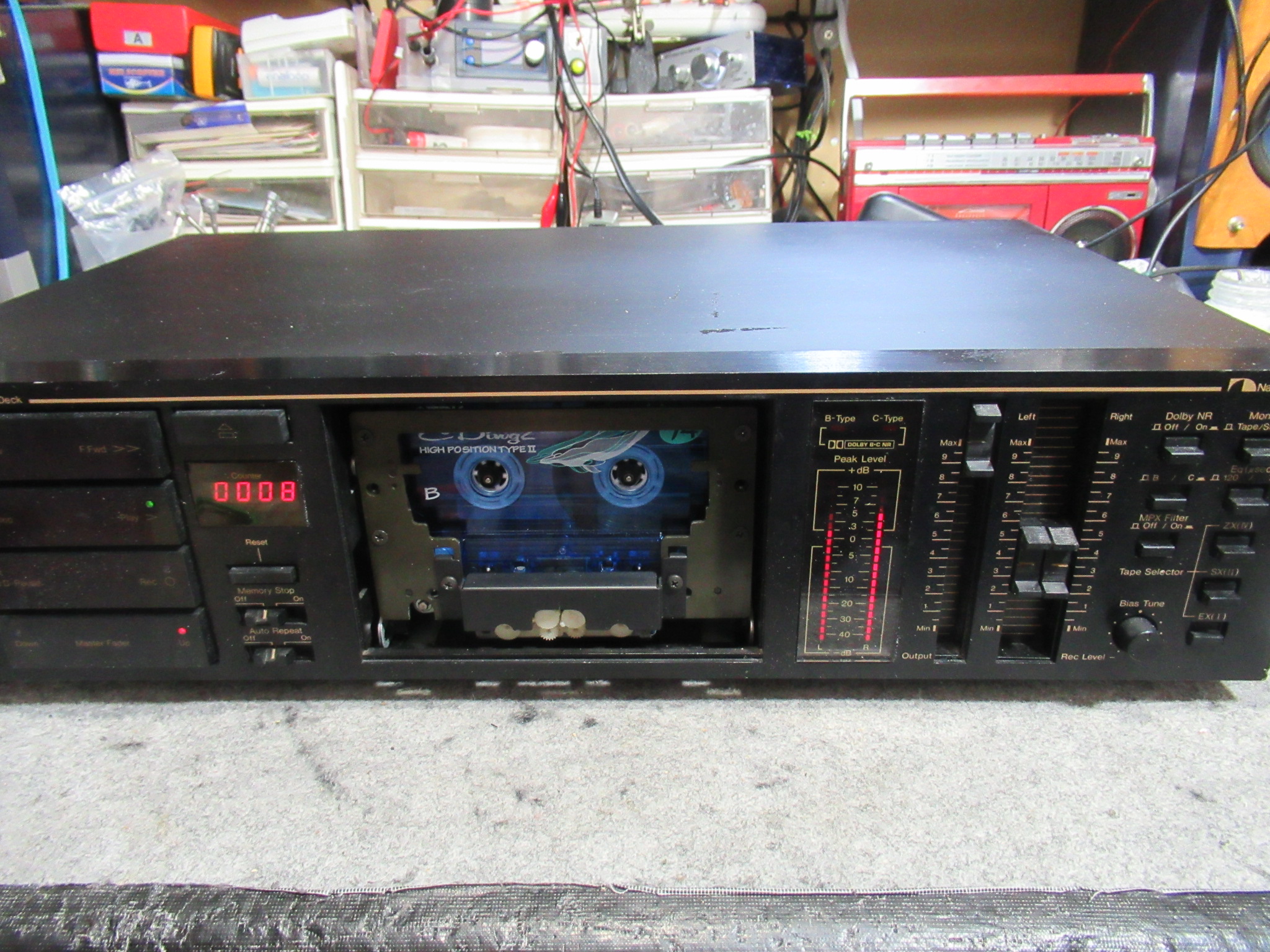 Nakamichi ZX-5 リールモーター修理・オレンジキャップ交換ほか