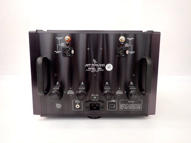 高額買取実施中!!】JEFF ROWLAND パワーアンプ MODEL 302