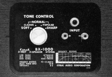 CORAL BX-1000 Specifications Coral