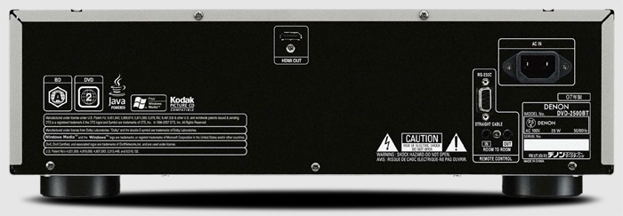 DENON DVD-2500BT Specifications Denon / Denon