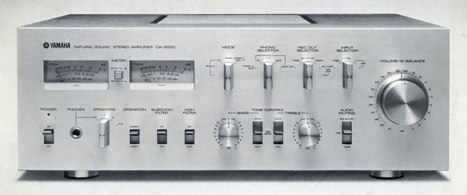 YAMAHA CA 2000 specifications Yamaha