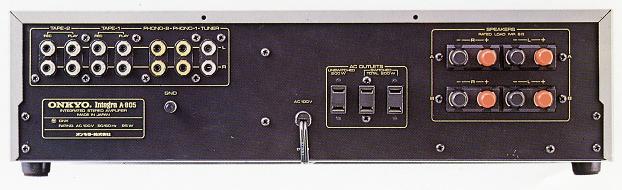 ONKYO Integra A-805の仕様 オンキヨー/オンキョー