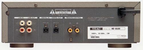 TEAC MDデッキMD-H500の仕様 ティアック
