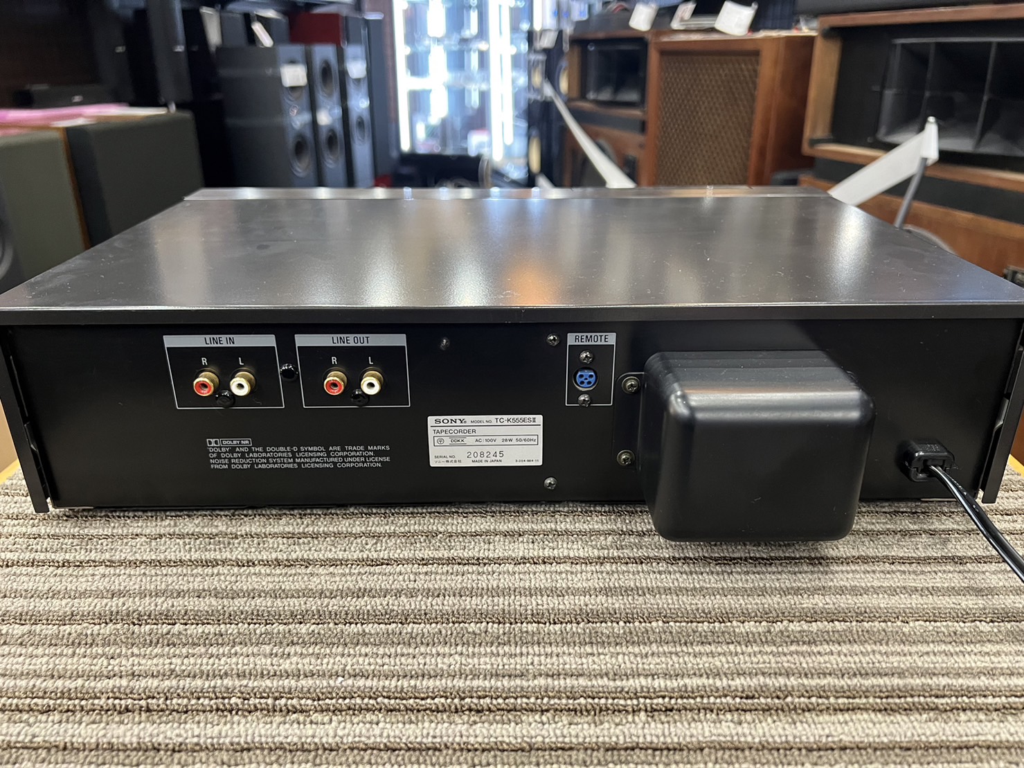 SONY カセットデッキ TC-K555ES II高価買取実績 オーディオ高額査定