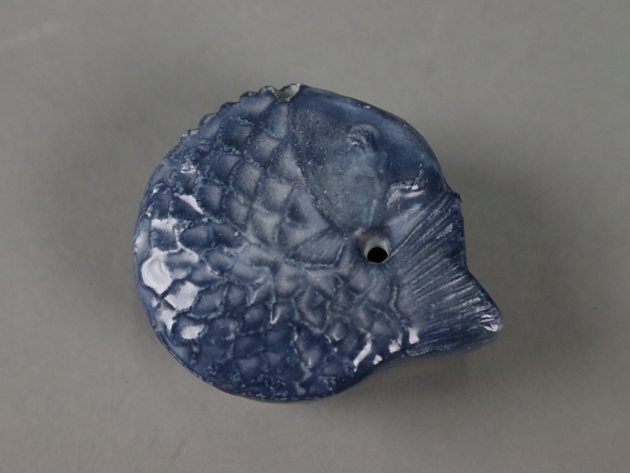 骨董 李朝 鯛型水滴書道具 骨董 李朝 鯛型水滴書道具