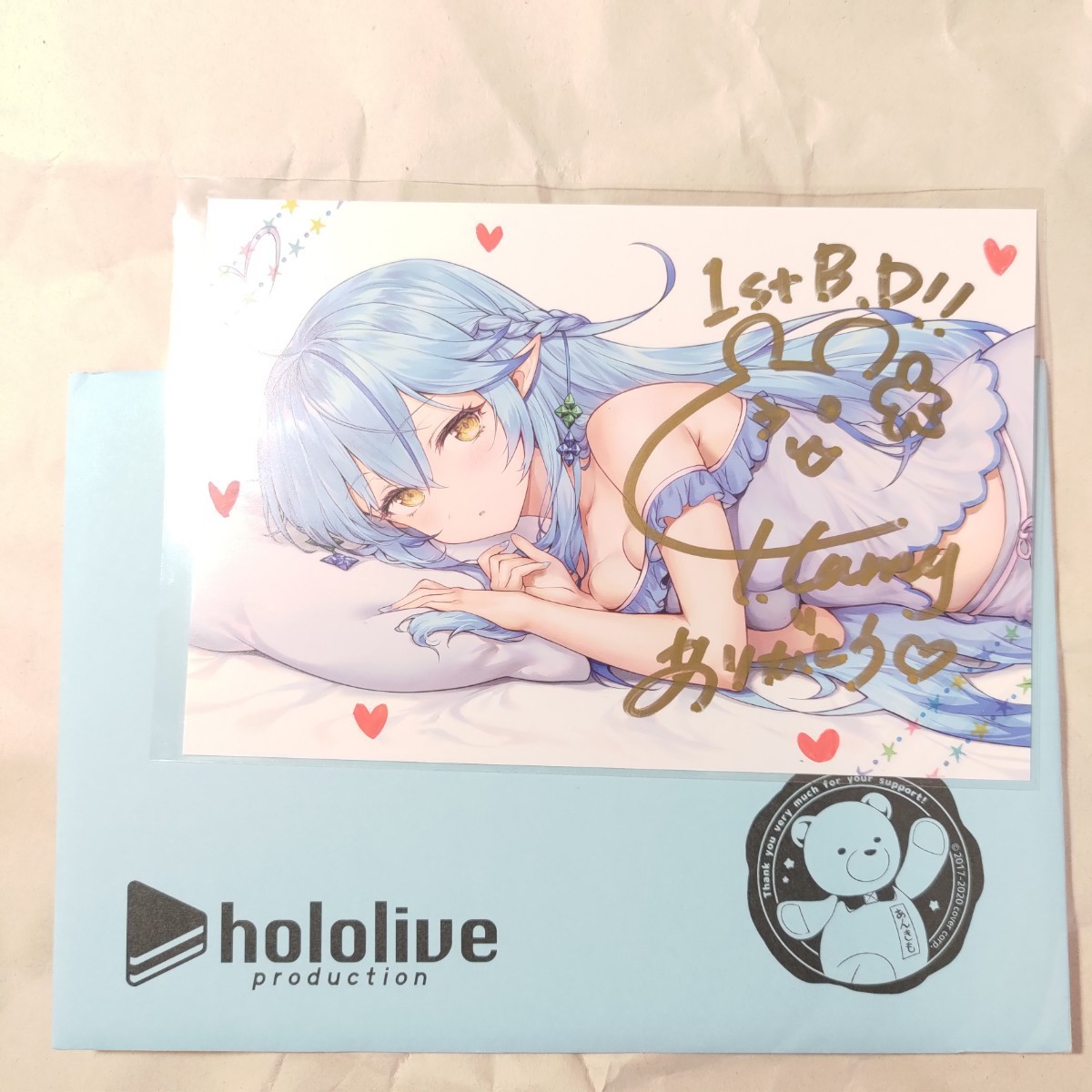 ベスティア・ゼータ 誕生日記念2022 直筆サイン入りポストカードと