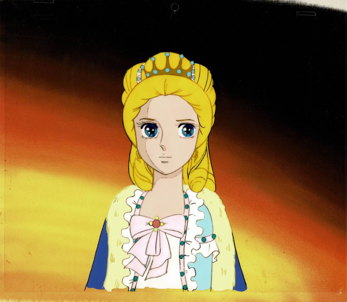 池田理代子「ベルサイユのばら」セル画＋直筆背景 出崎統 池田理代子