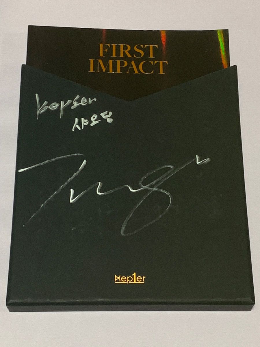 FIRST IMPACT kep1er 江崎ひかる ヒカル 直筆サイン CD Mwave K-POP
