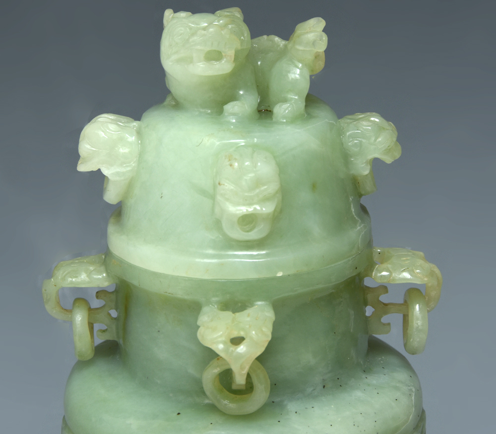 中国美術 玉製 玉石 翡翠 ヒスイ 中国美術 玉製 玉石 翡翠 ヒスイ 獣耳