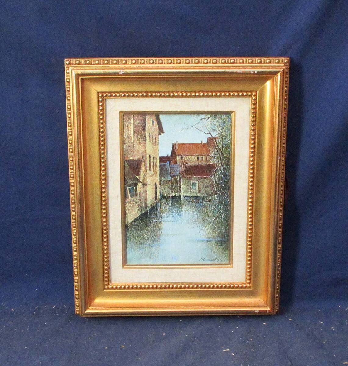 山口 草四郎氏 作「パリーの少女」油絵15号