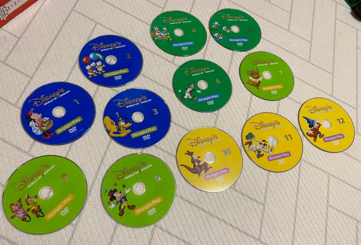 112‐⑫DWE ディズニー英語システム ストレートプレイDVD1〜12巻｜Yahoo