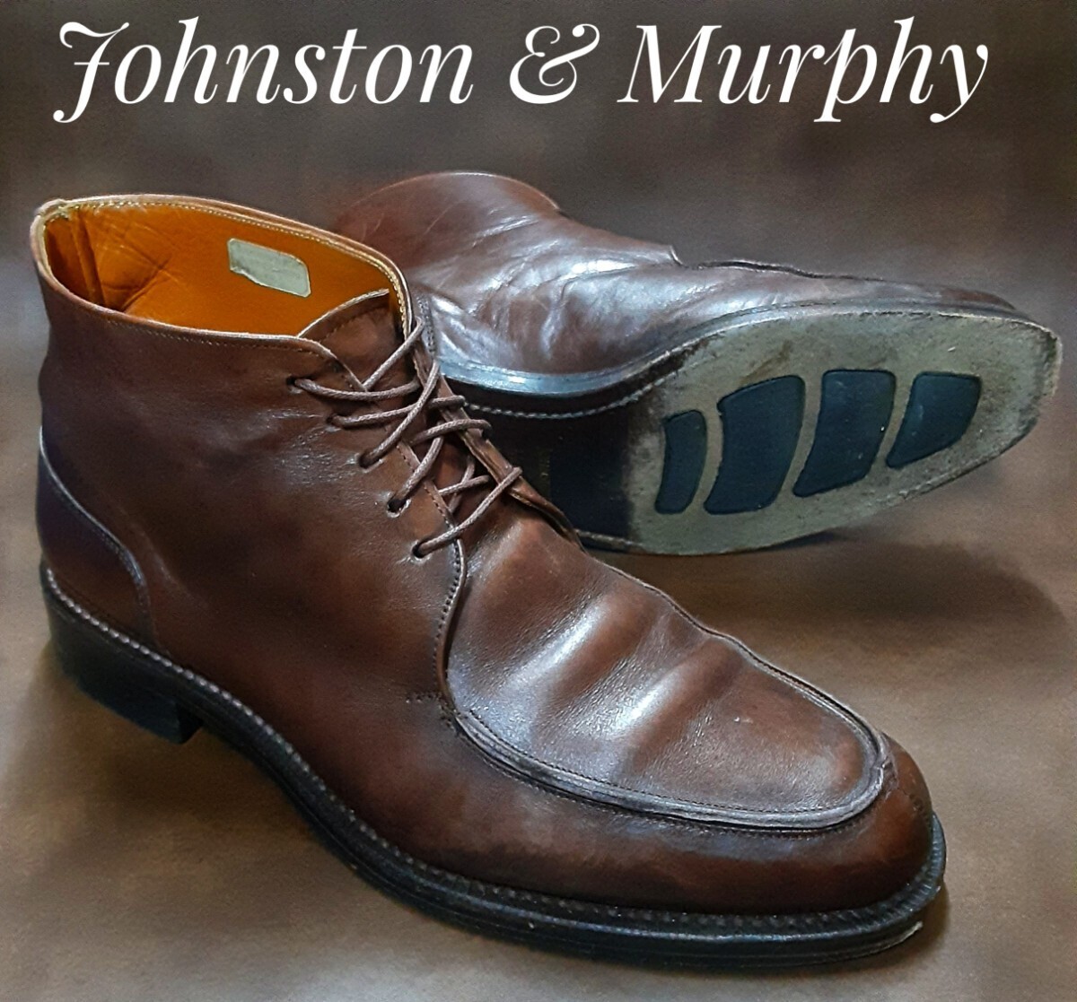 Yahoo!オークション -「ジョンストン マーフィー ブーツ」(一般