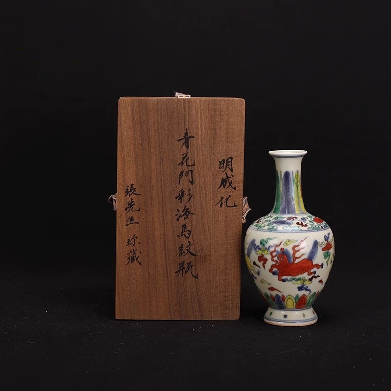◇旧家蔵出◇古美術 中国古玩 大明成化年製款 青花 粉