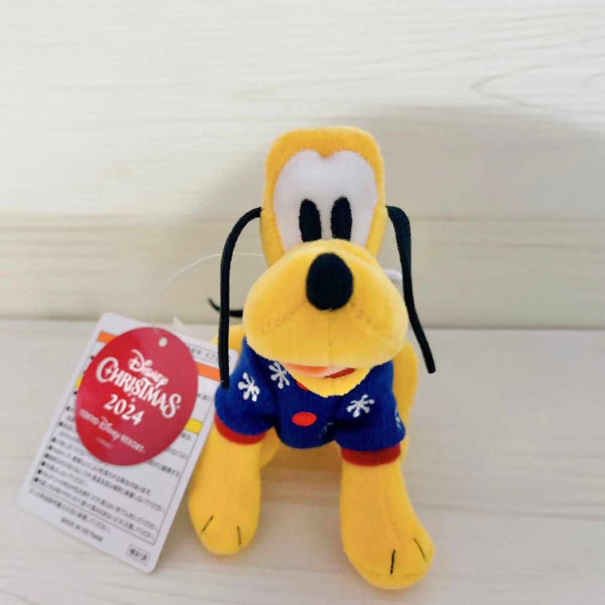 プルート ぬいぐるみバッジ ディズニークリスマス 2024 ディズニー