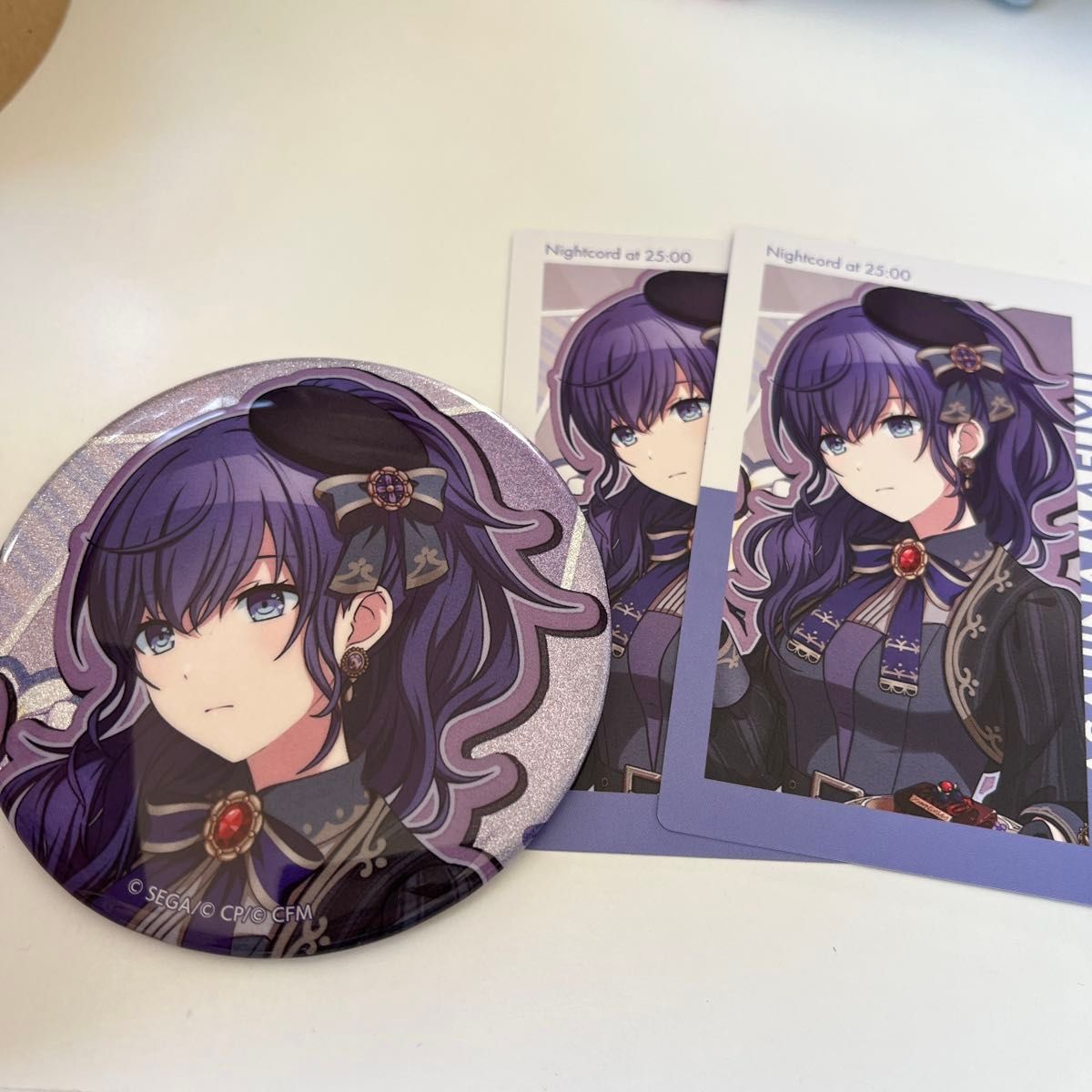 朝比奈まふゆ グリッター缶バッジ 缶バッジ 26C プロセカ プロジェクト