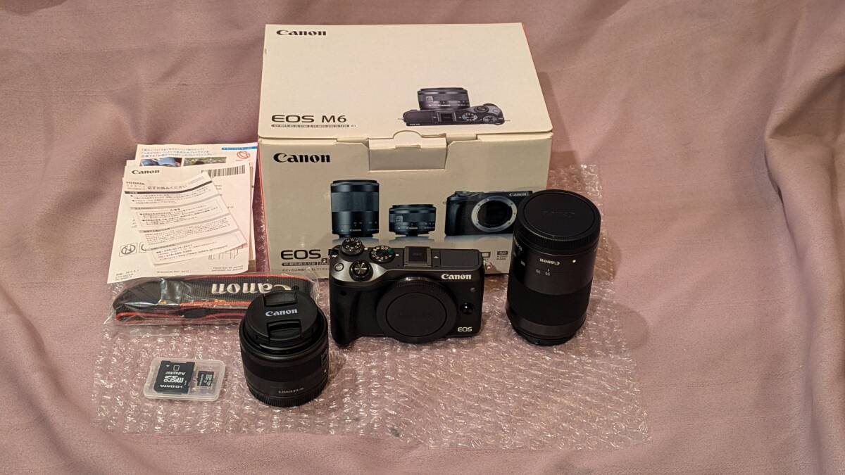 CANON EOS M6 ダブルズームキット [ブラック] オークション比較 - 価格.com