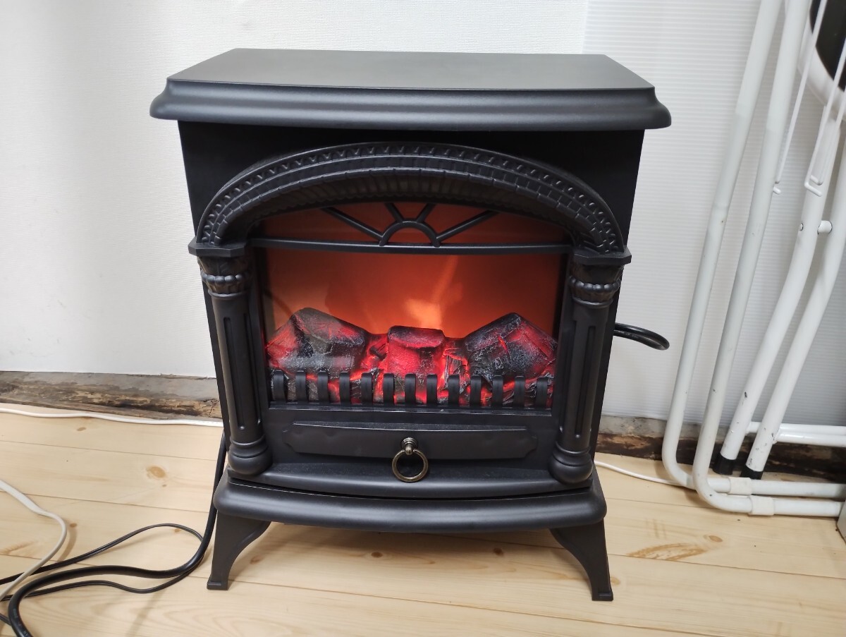 ワイド 暖炉型 ファンヒーター IQ BK BLT-999B-3-BK ニトリ BLT-999B-3