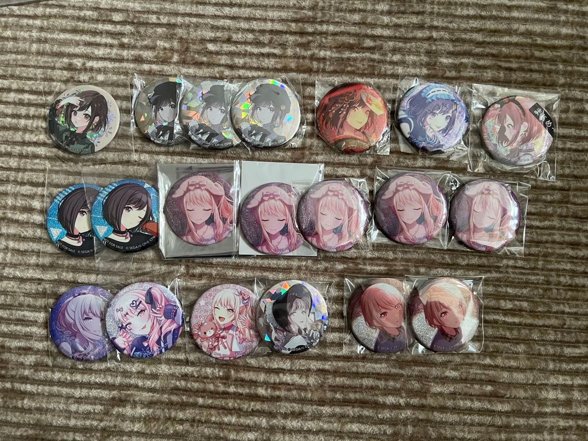 プロセカ セカイの宝石箱 缶バッジ 奏/まふゆ/絵名/瑞希 4個セット 未