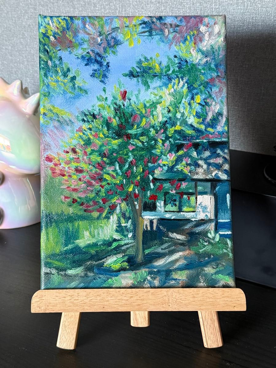 288 北欧 デンマーク 運河 街並み 油彩画風 印象派 カラフル 風景画