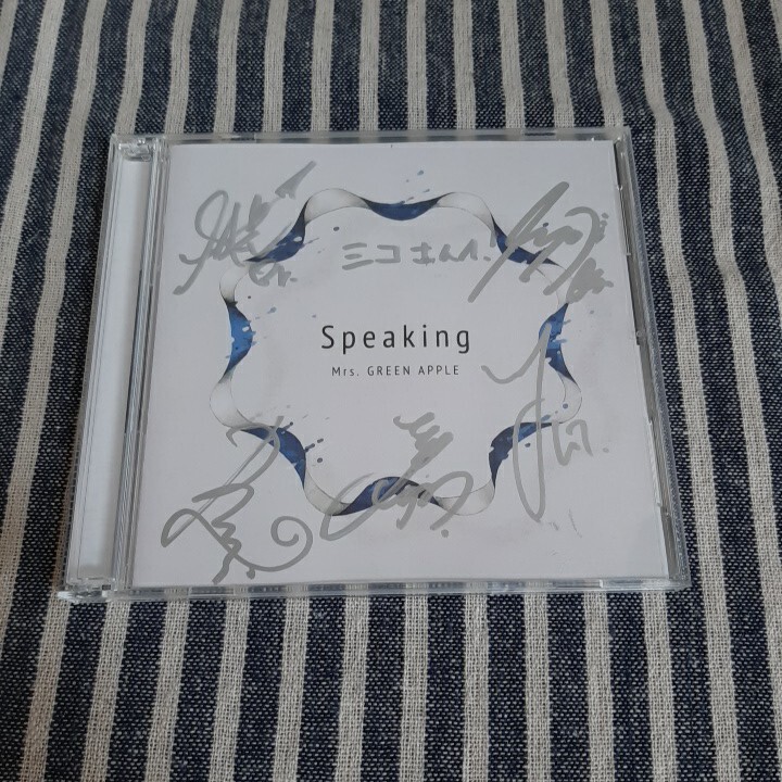 Mrs GREEN APPLE 正規品 Speaking 初回限定盤 CD DVD 2枚組 サイン