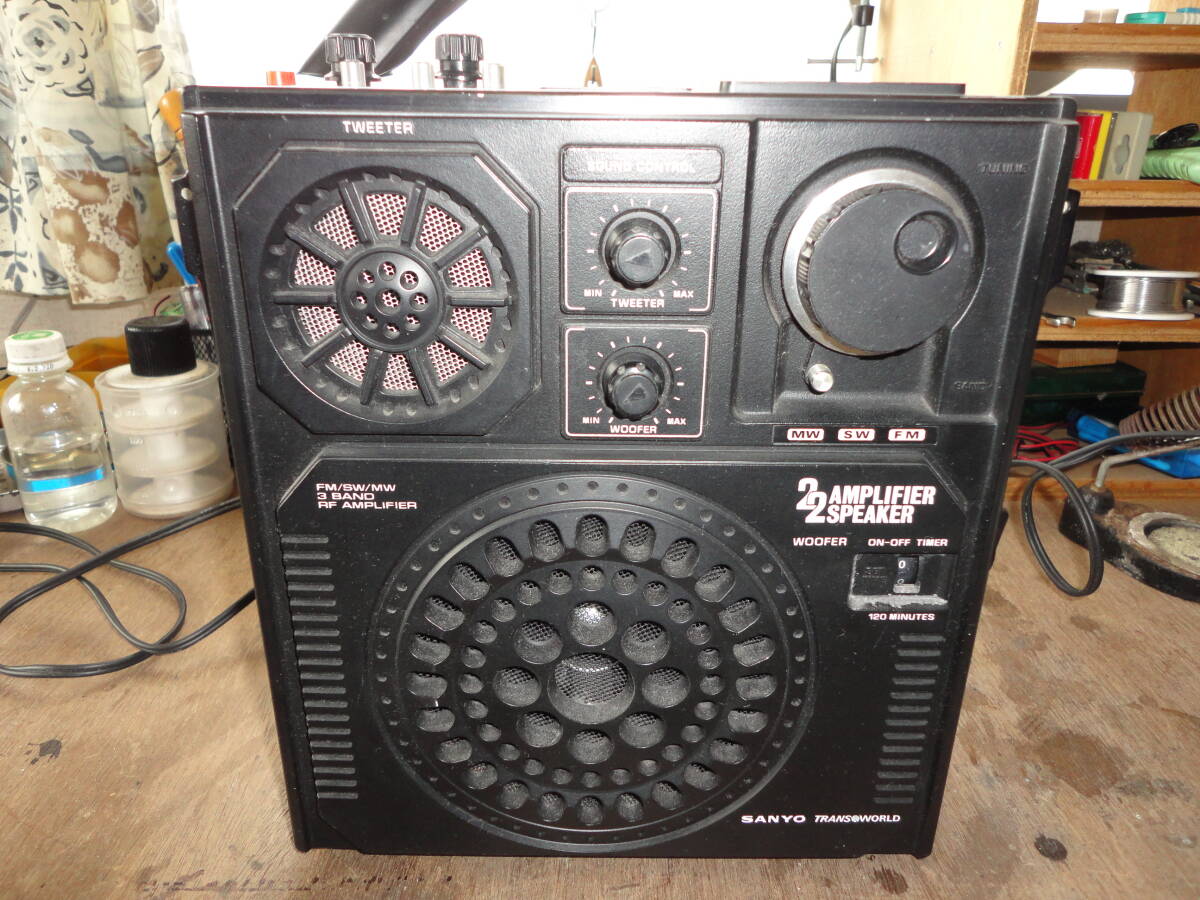 SANYO ラジオ RP7600 動作品 電源コード付 何ヶ所か整備しています SANYO