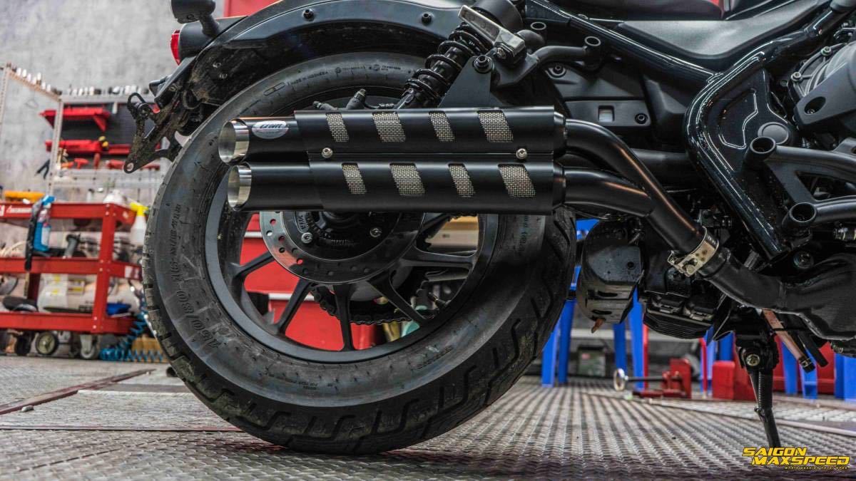 セール 24時間以内発送 新品レブル250-500用 マフラーgemspeed製 V2