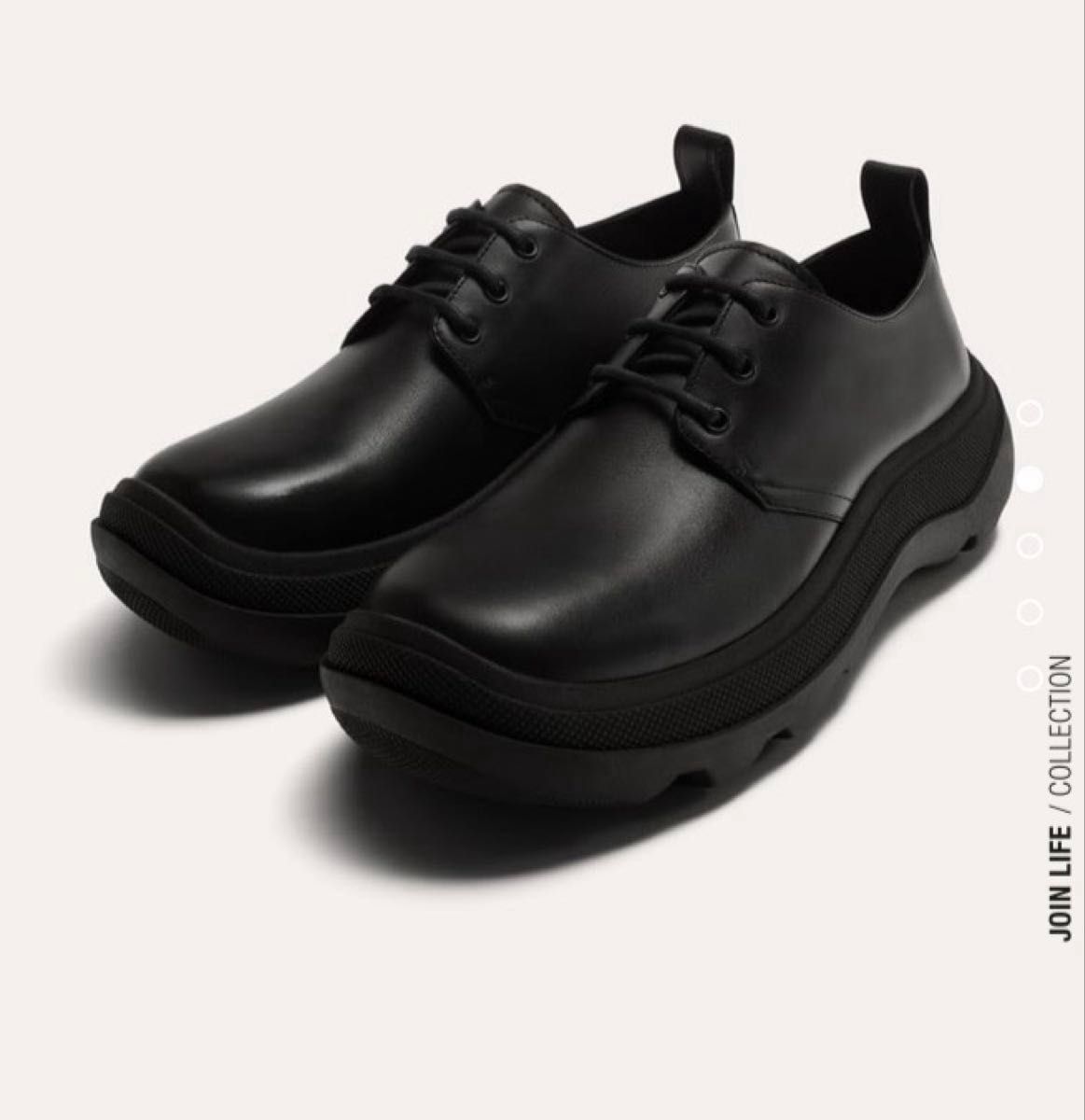 zara vibram デッキシューズ レザー ブラック｜Yahoo!フリマ（旧PayPay