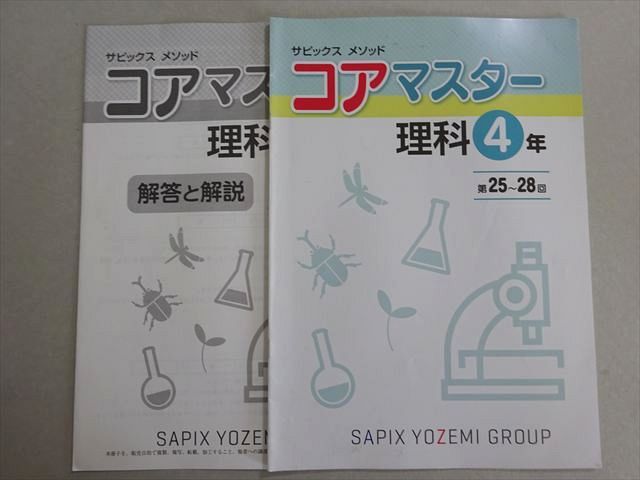 2020年度 サピックス小学4年 理科セット 中学受験 2020年度 サピックス