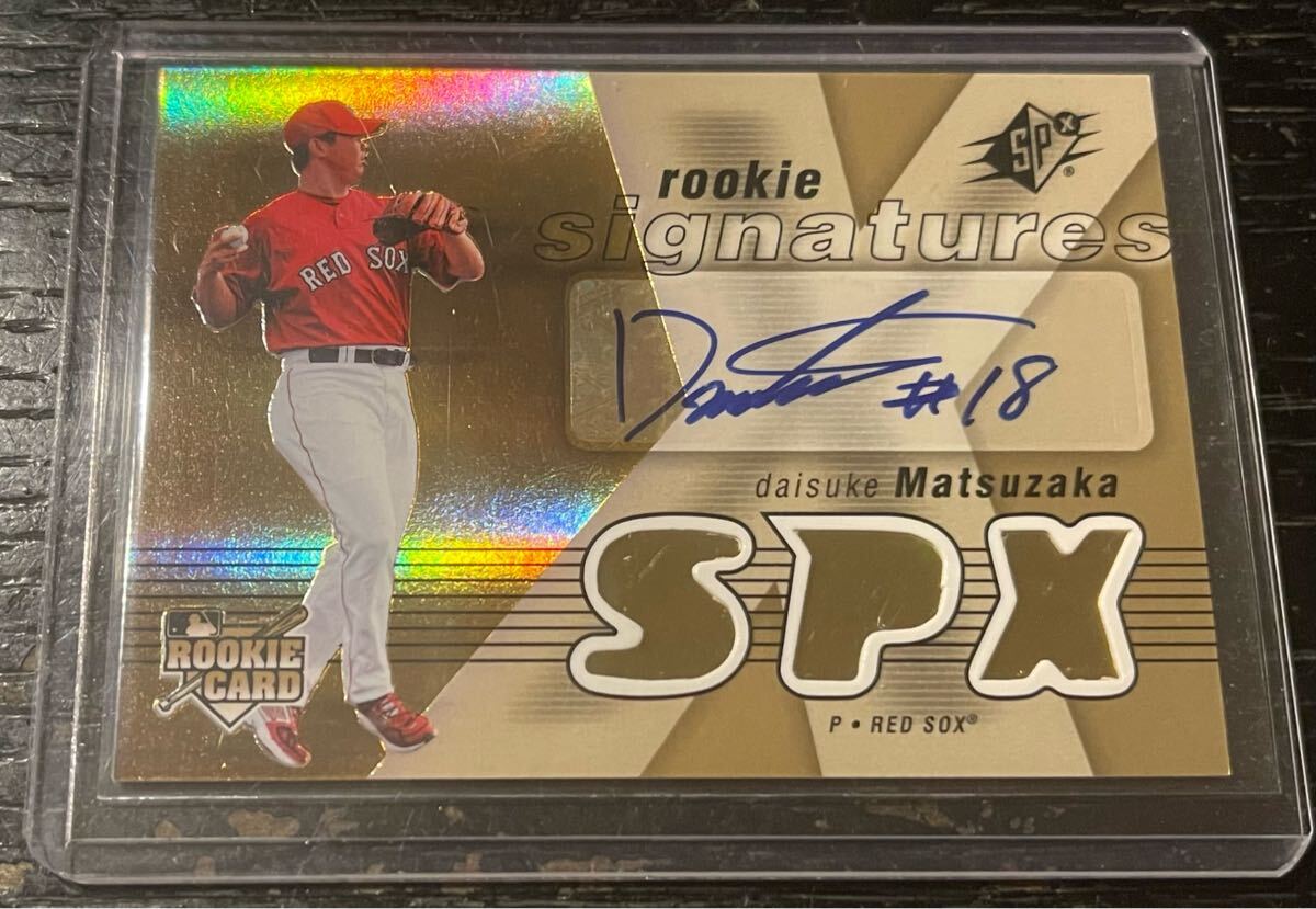 BostonREDSOX時代の松坂大輔投手の直筆サインカードです。BostonREDSOX