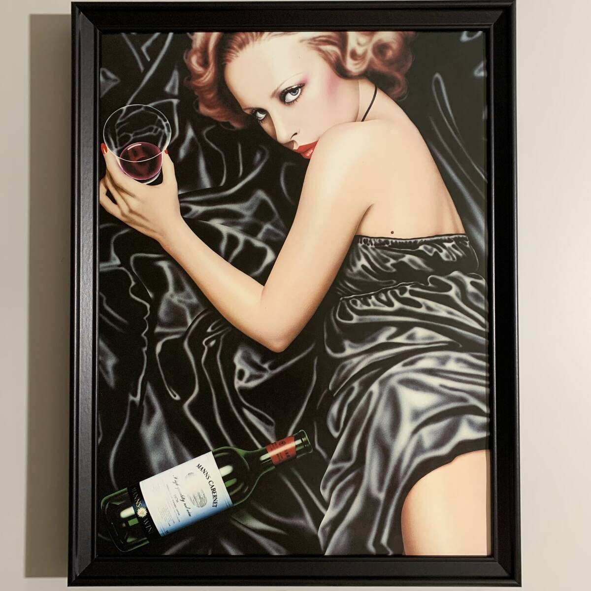 イラストレーション 山口はるみ マンズワイン b全ポスター