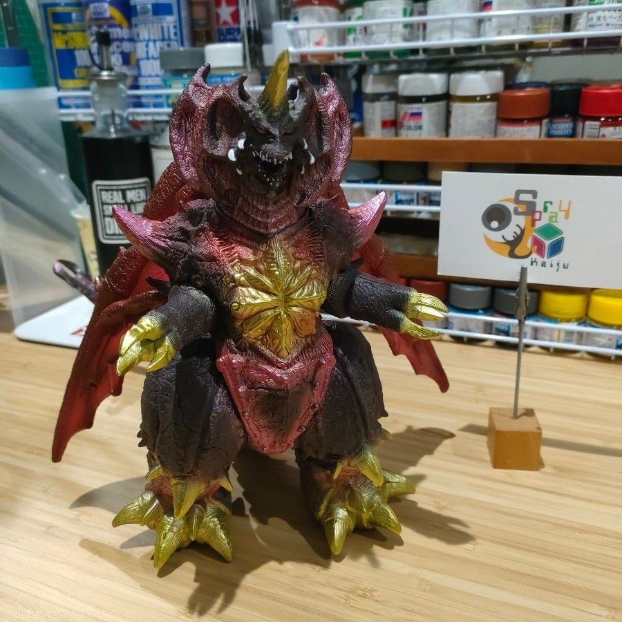 メカキングギドラ 1991 ソフビ 補修リペイント バンダイ 平成ゴジラ vs