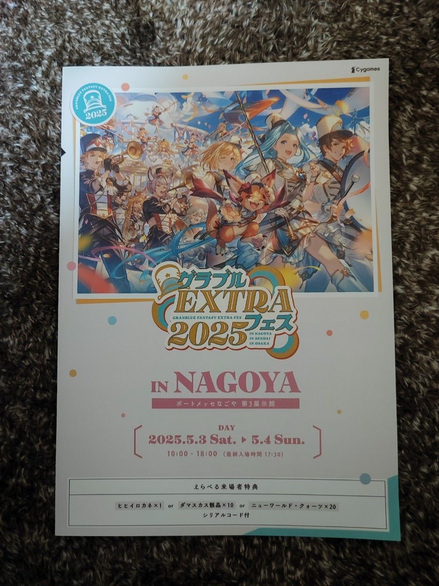 未使用】グラブルフェス2025 ①パンフレット②えらべる来場者特典③