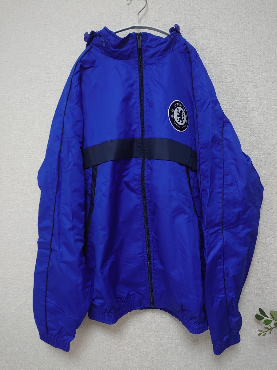 90s 00s umbro アンブロ チェルシー サッカー ナイロンジャケット 青