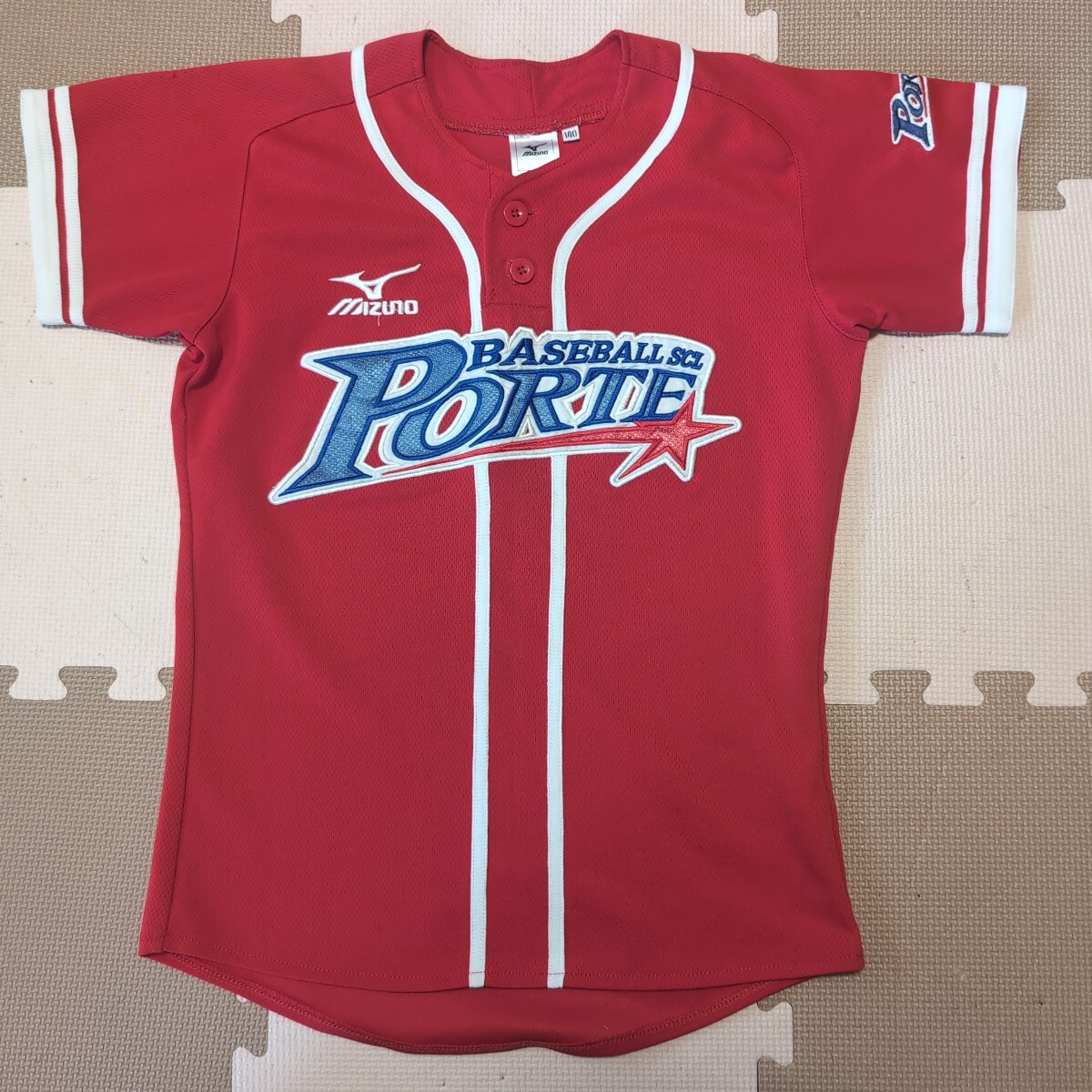 PORTE 145野球ユニフォームセット レッド ゼット（ZETT） 野球
