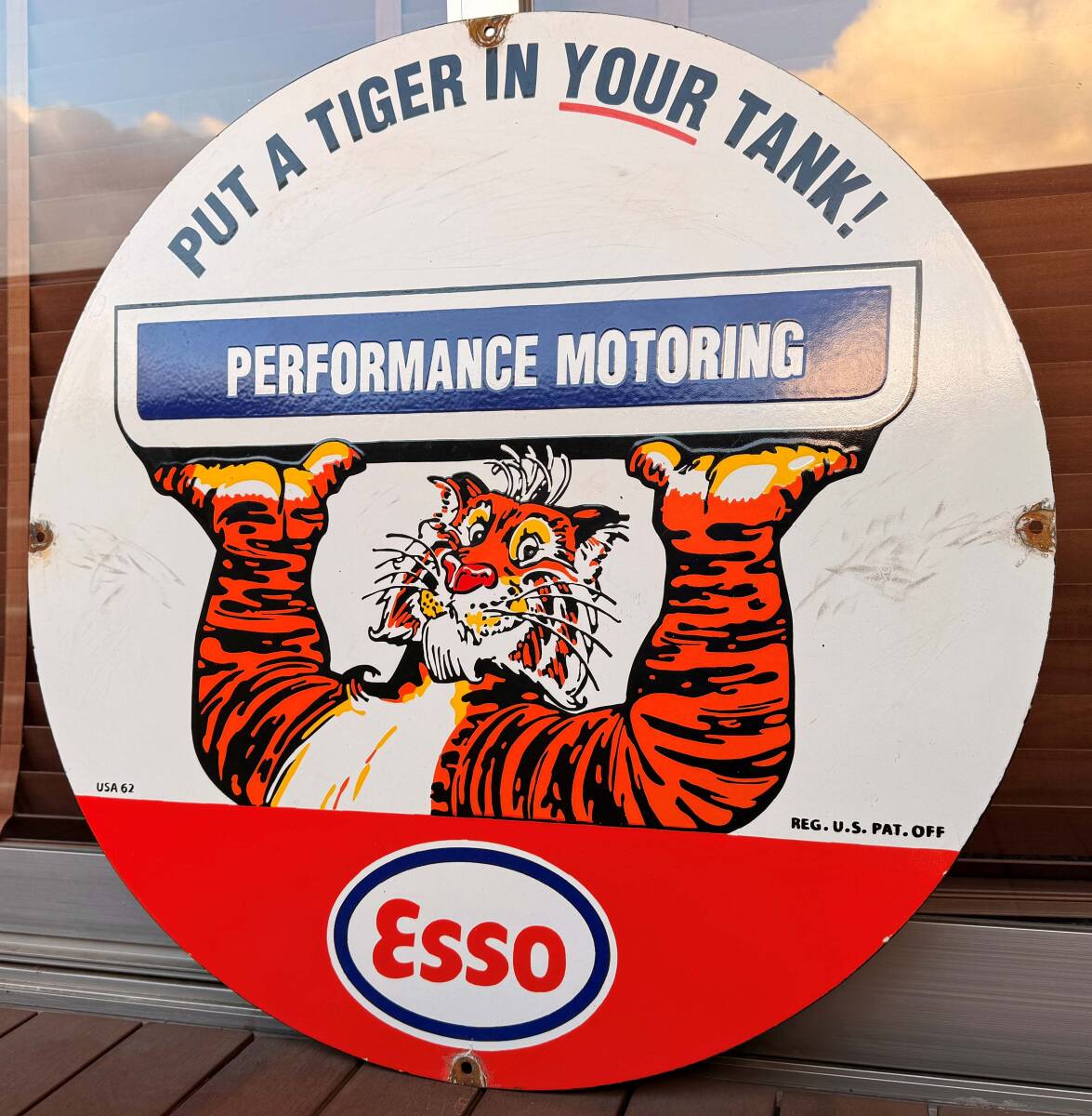 稀少】エッソタイガー貯金箱＆トレイセット(ヴィンテージ) 稀少