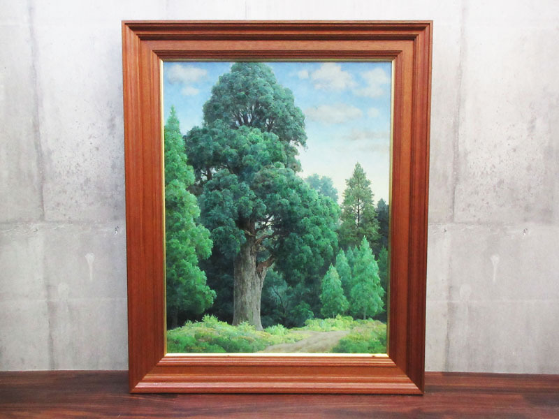 希少 絵画額装 油彩肉筆画 真作 成田禎介『白い船』F6サイズ 個展作品