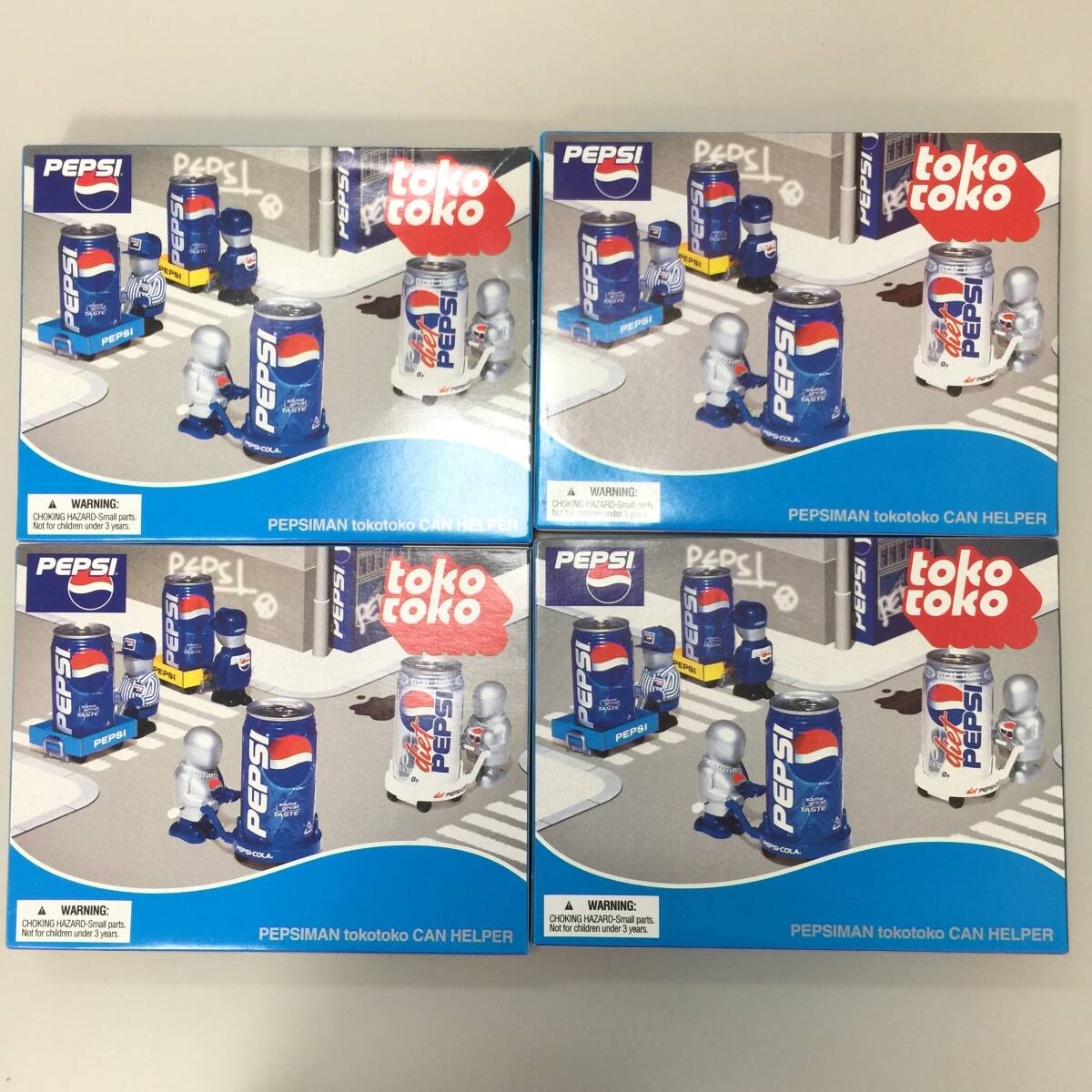 ペプシ プレミアムディスペンサー トコトコ缶4種 セット売り ペプシ