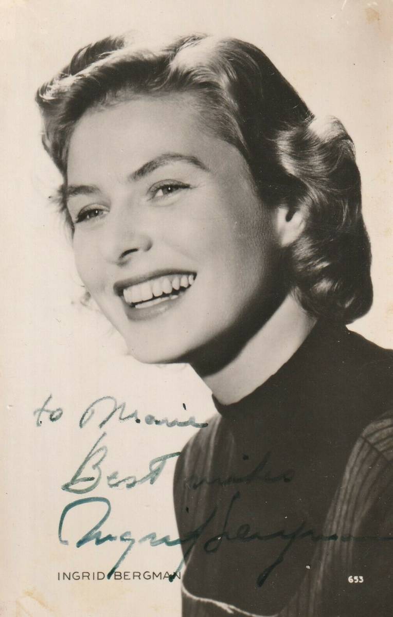 2026年最新】Yahoo!オークション -イングリッド バーグマン(サイン)の