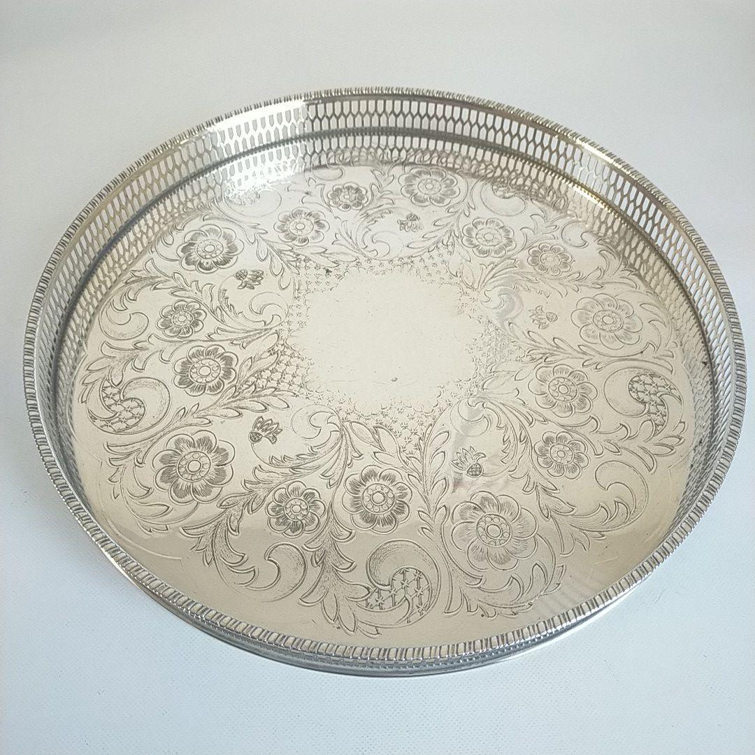 VINERS社シルバープレートトレイ（31.5x20cm） イギリス ビンテージ