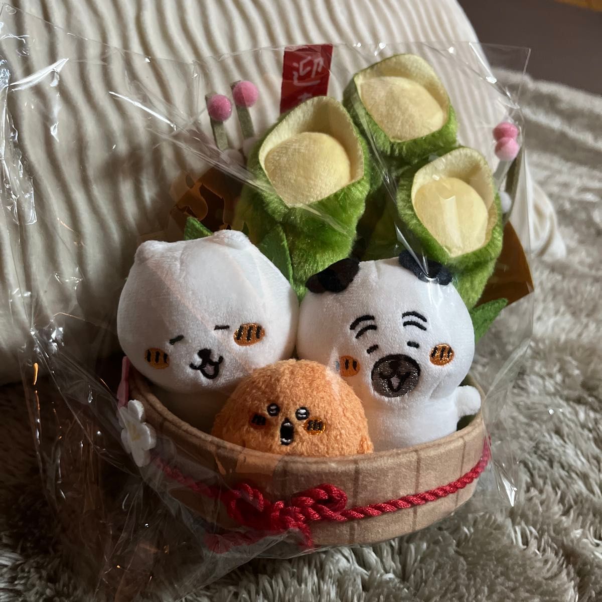 ナガノキャラクターズ 迎春かどまつぬいぐるみ ナガノ くま ちいかわ