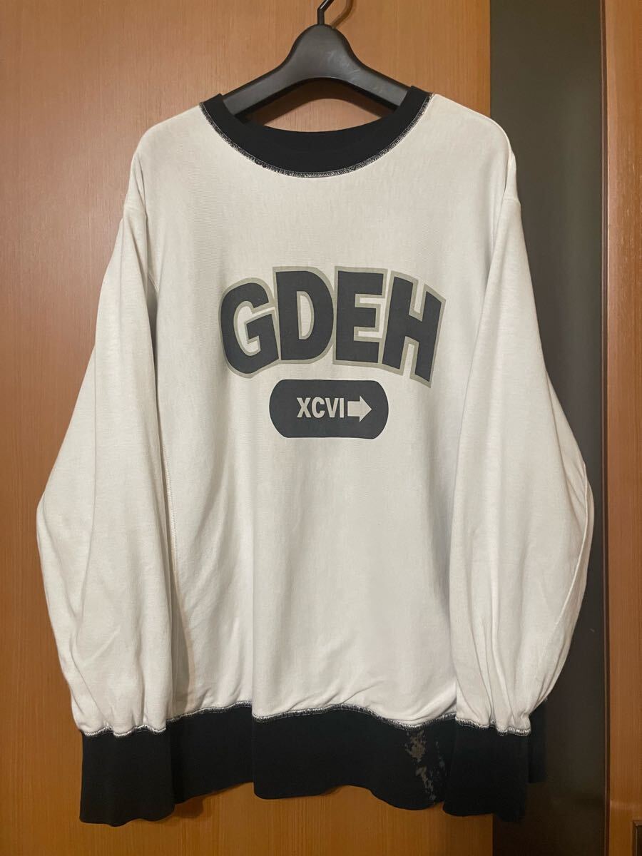 希少 アーカイブ『GOOD ENOUGH』90s ボーダーハーフZIPスウェット