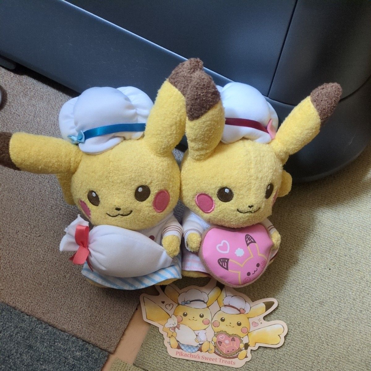 送料無料 海外限定 シンオウ地方 ピカチュウ ペアぬいぐるみ ポケモン