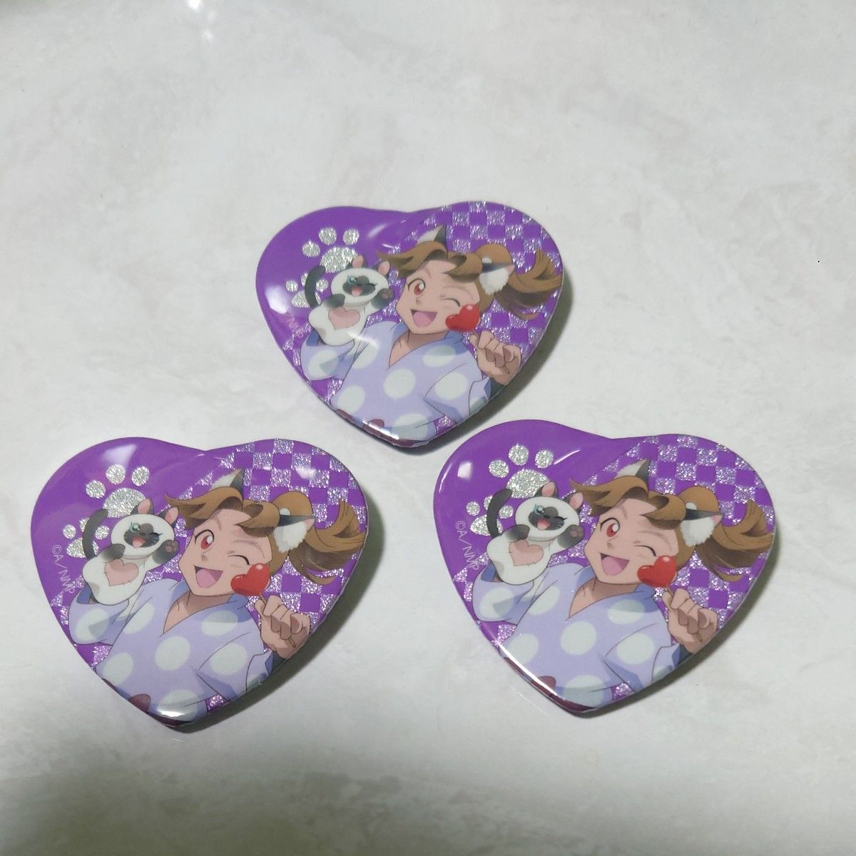 ナンジャタウン テレ顔ハート缶バッジコレクション 左右田和一 2点