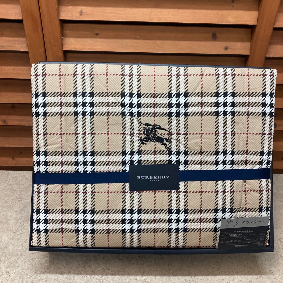 BURBERRY ダウンケット 160x290cm チェック柄 BURBERRY ダウンケット