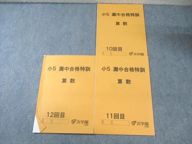 希学園 小5 灘中選抜特訓 算数 テスト テキスト 希学園 小5 灘中選抜