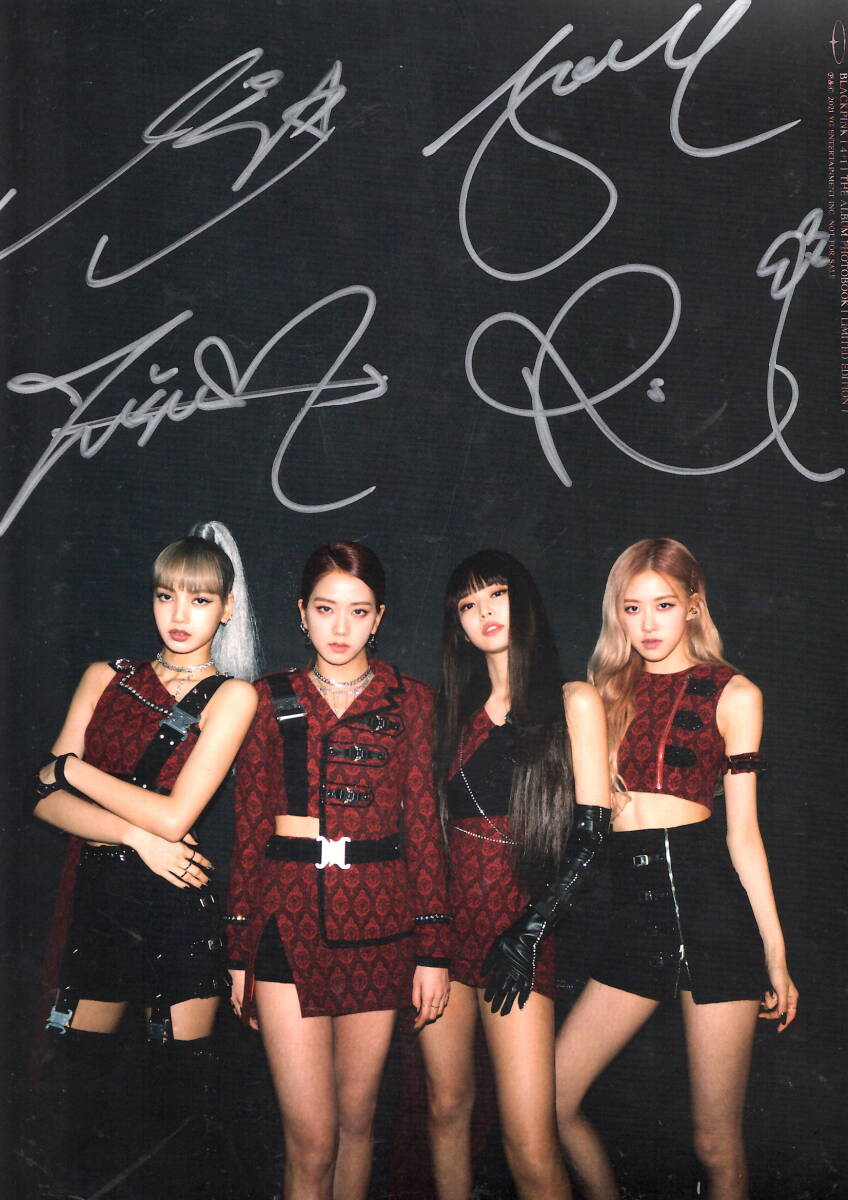 BLACPINK 全員直筆サイン BLACKPINK メンバー全員直筆サイン 【公式通販】