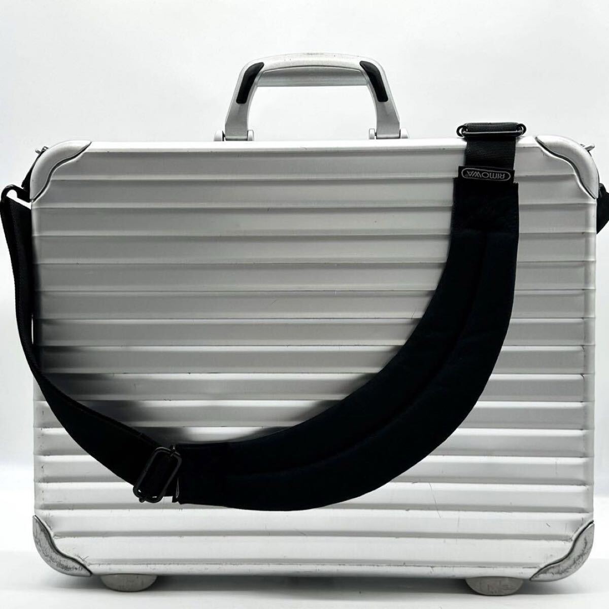 RIMOWA 2way アタッシュケース トパーズ 青ロゴ 廃盤【中古美品