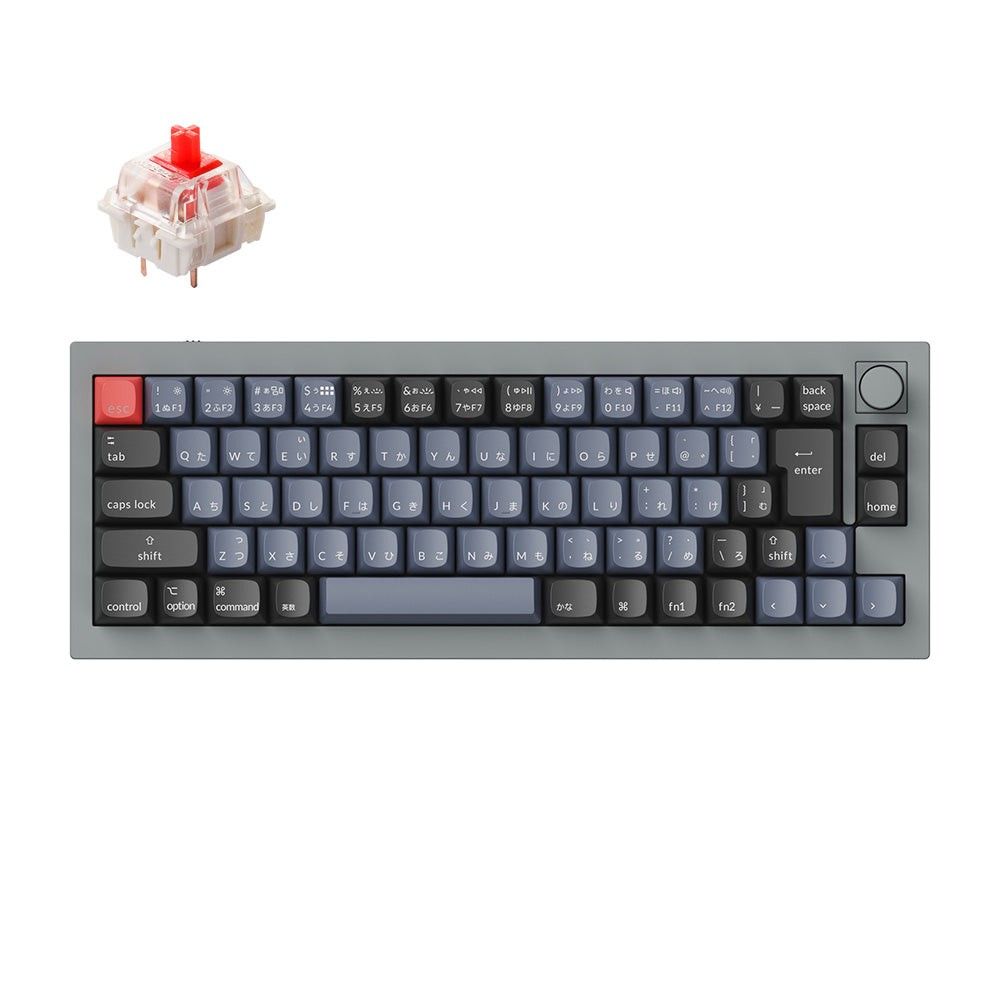 Keychron Q8 Alice US配列 USB 英語 キーボード 赤軸 木製パームレスト