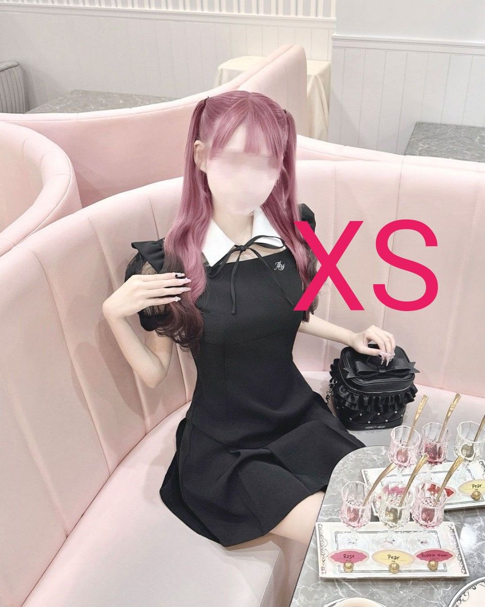 ミシェルマカロン イモ 千鳥柄ハイネックアンサンブルトップス ハニー