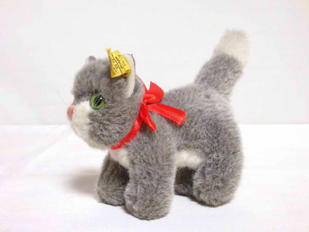 シュタイフsteiffビンテージ猫ちゃんグッシー シュタイフsteiff